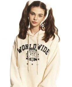 [AMES WORLDWIDE] FW 21 WORLDWIDE UNIVERSITY HOODIE_IV Best Sellers