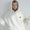 [SEARCH410] Winter 21 Heavyboa Fleece Hoodie Ivory