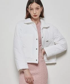 [LUV IS TRUE] Winter 21 QUILTING JACKET(WHITE)