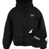 Best Sellers [OY] FW 21 SQUARE BLOCK HOODIE DOWN JUMPER-BLACK