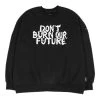 [AJO BY AJO] FW 21 Flocked (19) Slogan Sweatshirt [Black]