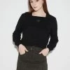 Best Sellers [LUV IS TRUE] Winter 21 BUCKLE SKIRT(KHAKI)