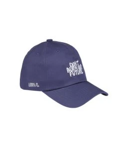 [AJO BY AJO] Seasonless Slogan Baseball Cap [Blue]