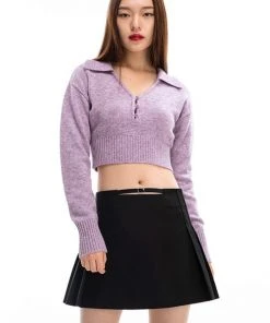 [CAPRICIEUX] Winter 21 BUCKLE PLEATS SKIRT_BLACK Best Sellers
