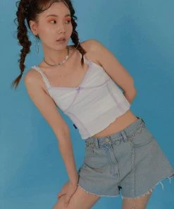 [RAYOUNG] 20SS C Lace Sleeveless T_IVORY