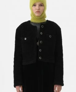 [NANA CREW] FW 21 HEAVY SHEARLING JACKET - BLACK