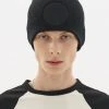 [LECYTO] Seasonless CIRCLE PATCH KNIT BEANIE_[BLACK] Best Sellers