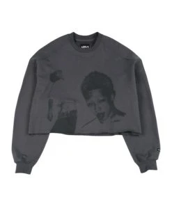 [AJO BY AJO] FW 21 Taigan Cropped Sweatshirt [Charcoal] Best Sellers