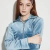 [LUV IS TRUE] Winter 21 VELVET ZIP UP(BLUE) Best Sellers