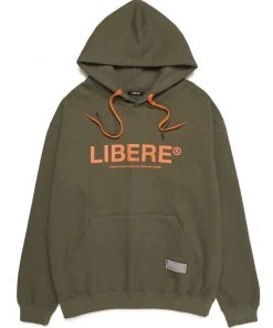 [LIBERE KOREA] FW 21 21 LOGO HOODIE / KHAKI