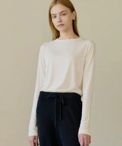 [STEP AROUND] FW 21 SLIM-FIT MODAL BASIC T_CREAM Best Sellers