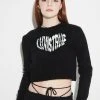 [LUV IS TRUE] Winter 21 HEART LOGO KNIT(BLACK)