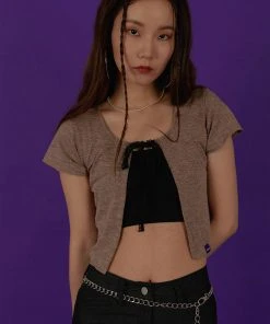 [RAYOUNG] 20SS Ribbon Tie Cardigan_Beige