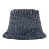 [HIGH SCHOOL DISCO] Seasonless Badge Knit Bucket Hat NAVY