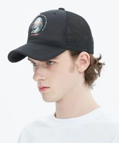 [BADINBAD] Seasonless FRANKLIN PORTRAIT MESH CAP_BLACK