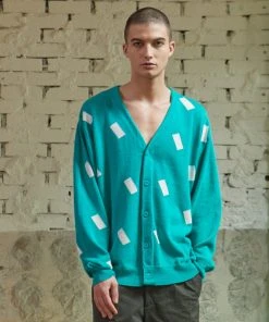 [FILOBISKNOT] FW 21 Logo Linen Cardigan_MINT Best Sellers