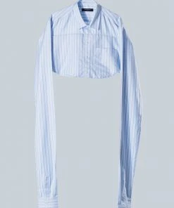 [IUGAMAKARAS] Seasonless Striped Shirt Bag