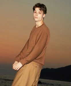 [FILOBISKNOT] FW 21 Golgi Knit Sweatshirts_BROWN Best Sellers