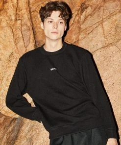 [FILOBISKNOT] FW 21 Soft Span Logo Sweatshirts_BLACK