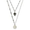 [OD2U] Seasonless PRAYER NECKLACE_BLACK (2set)