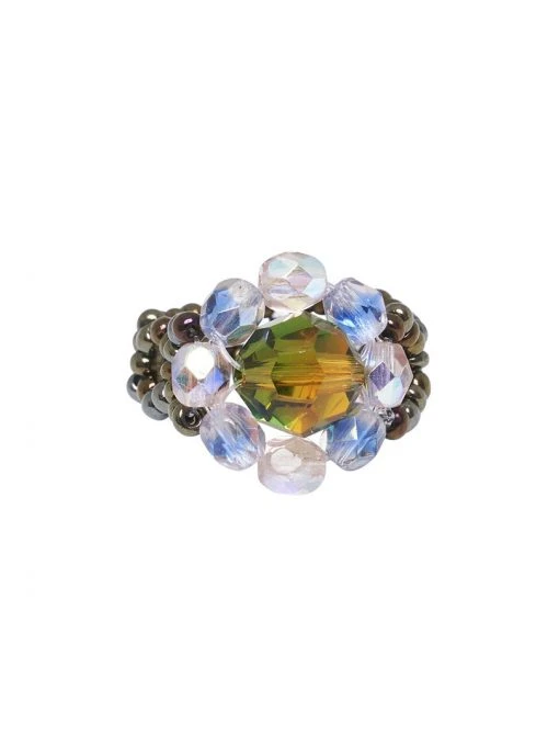 [SWINGSET] Seasonless Blend Beads Ring (Black)