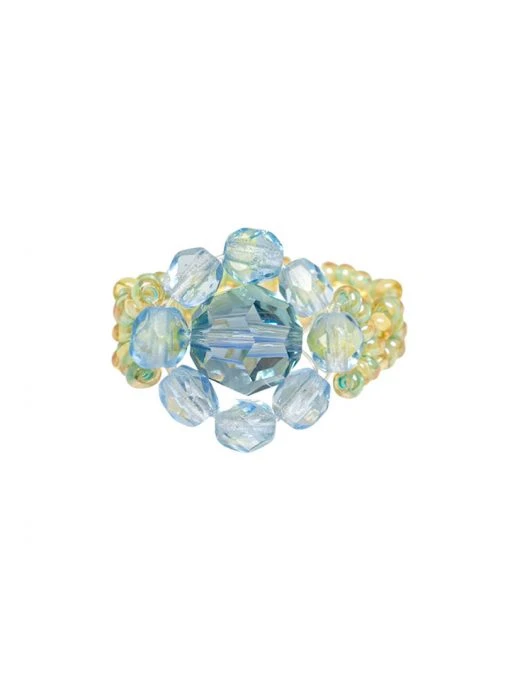 [SWINGSET] Seasonless Blend Beads Ring (Blue)