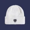 [BIT BY BIT] All Seasons Zebra Heart Beanie_Ivory