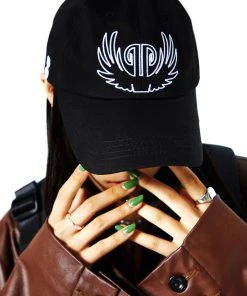 [IUGAMAKARAS] Seasonlee Crow Logo Ball Cap (Black)