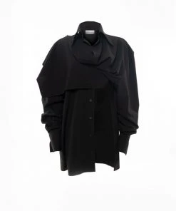 [ARTS DE BASE] FW 21 Draping Cowl Shirt (Black)