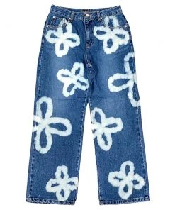 Best Sellers [SURGERY] Seasonless Bleached Clover Jeans 'blue Denim'
