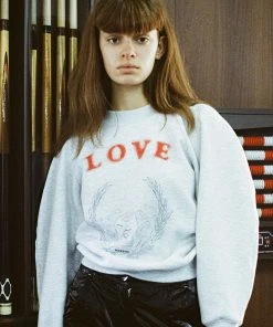 Best Sellers [MERENS] FW 21 Love Printed Sweater Shirt