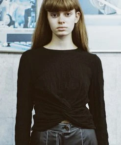 [MERENS] FW 21 Knotted Crop T-shirt