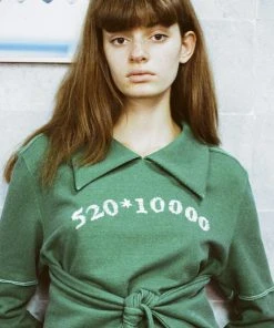 Best Sellers [MERENS] FW 21 Figment Tie Sweater Shirt (Green)