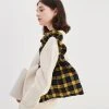 Best Sellers [OPENING SUNSHINE] Seasonless TARTAN CHECK SHIRRING BAG