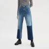 [OPENING SUNSHINE] FW 21 COLOR CONTRAST DENIM PANTS Best Sellers