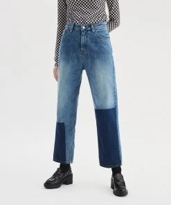 [OPENING SUNSHINE] FW 21 COLOR CONTRAST DENIM PANTS Best Sellers