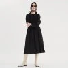 [OPENING SUNSHINE] FW 21 BLACK SHIRRING DRESS