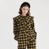 [OPENING SUNSHINE] FW 21 BIG KARA TARTAN CHECK BLOUSE