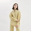 Best Sellers [OPENING SUNSHINE] FW 21 OVERSIZED COTTON SHIRT YELLOW