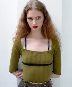 [GANGYOUNG] FW 21 Chop Top Green