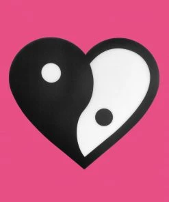 [BIT BY BIT] Seasonless Heart Yin-yang Mouse Pad Best Sellers