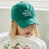 Best Sellers [ART SPEAK HOUSE] Seasonless Play Ash Logo Ball Cap (Green)