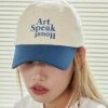 [ART SPEAK HOUSE] Seasonless Play Ash Logo Ball Cap (Blue-Ivory)