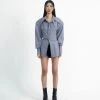 [ARTS DE BASE] Winter 21 Power Shoulder Shirt (Gray Blue) Best Sellers