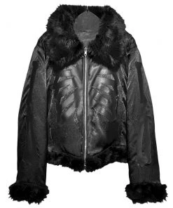 [SURGERY] Seasonless Surgery Reversible Bone Fur Jacket 'black'